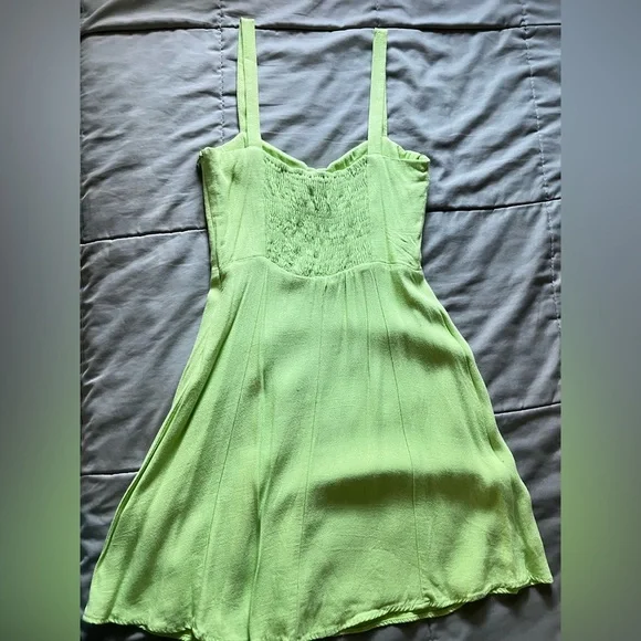 Zara Neon Green Mini Dress - Picture 4 of 6